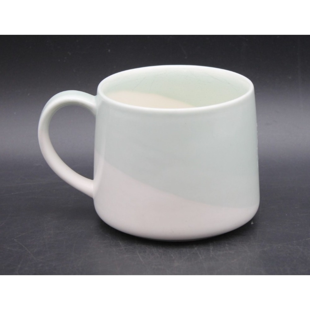 Starbucks 2014 Diagonal Color Block Teal White Coffee Mug Cup 10 oz 296 ml - Picture 3 of 7